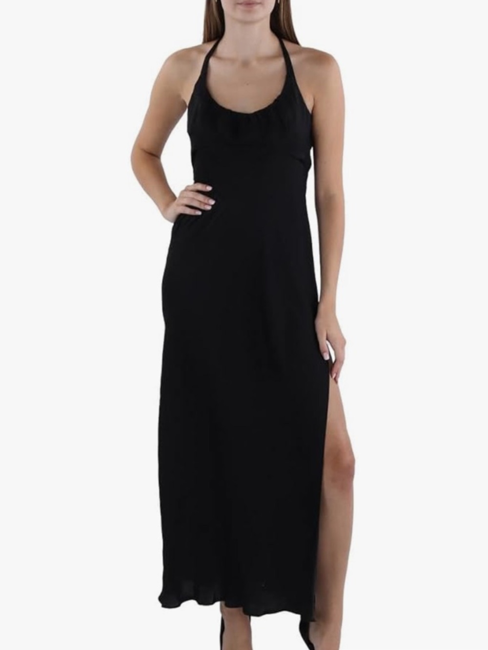 Free People Black Intimately Halter Dress Labelled
